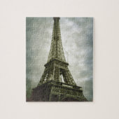 Eiffelturm Paris Vintage Retro Art Puzzle (Vertikal)