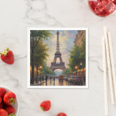 Eiffelturm Paris Vintage Retro Art Serviette (Beispiel)
