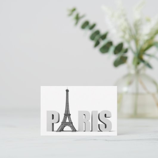 Eiffelturm PARIS Visitenkarte (Stehend Vorderseite)