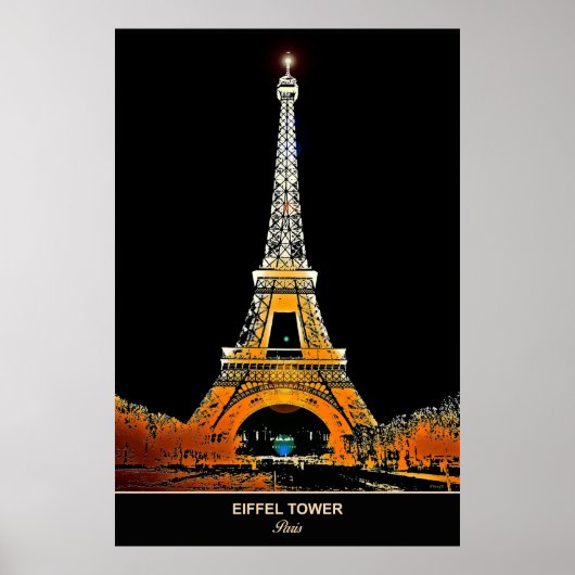 Eiffelturm: Paris Zuhause Travel bringen Poster (Vorne)