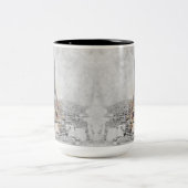 Eiffelturm Paris Zwei-Tone-Kaffee-Tasse - Frankrei Zweifarbige Tasse (Mittel)
