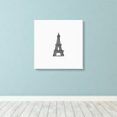 Eiffelturm Pariser Explorer Leinwanddruck (Insitu (Holzboden))