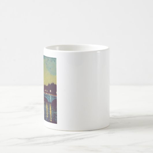 Eiffelturm, Pariser Gemälde im Van-Gogh-Stil Kaffeetasse (Mittel)