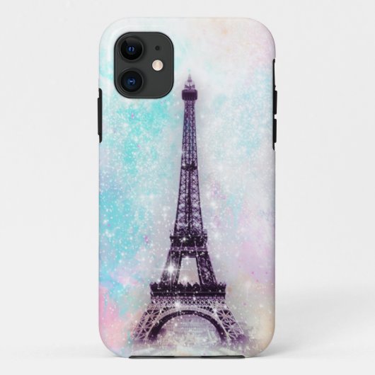 Eiffelturm-Pastell Case-Mate iPhone Hülle (Rückseite)