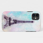 Eiffelturm-Pastell Case-Mate iPhone Hülle (Rückseite (Horizontal))
