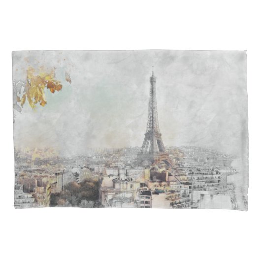 Eiffelturm Pillowcase - Paris Frankreich dekorativ Kissenbezug (Vorderseite)