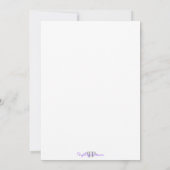 Eiffelturm Pink Paris Bridal Dusche Einladung (Rückseite)