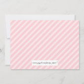 Eiffelturm & Pink Poodle Brautparty Einladung (Rückseite)