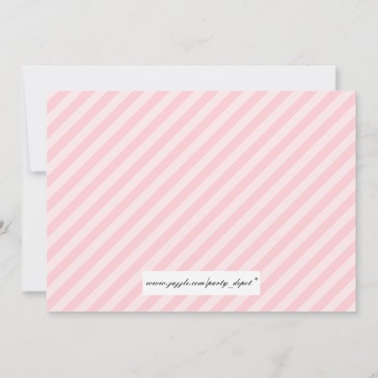 Eiffelturm & Pink Poodle Brautparty Einladung (Rückseite)