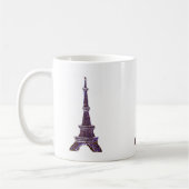 Eiffelturm Pointillism-Tasse Kaffeetasse (Links)