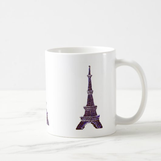 Eiffelturm Pointillism-Tasse Kaffeetasse (Rechts)