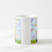 Eiffelturm Pointillismus Frühjahrslandschaft Kaffeetasse (Mittel)