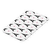 Eiffelturm Polka Dots & Hearts Muster Magnet (Linke Seite)