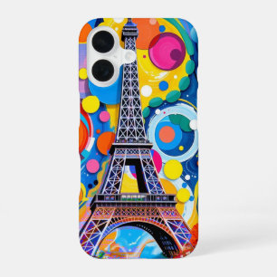 Eiffelturm Pop Art iPhone 16 Hülle