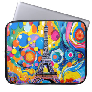 Eiffelturm Pop Art Laptop Hüllen Laptopschutzhülle