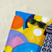 Eiffelturm Pop Art Strandtuch (Beispiel)