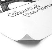 Eiffelturm-Poster im Vintagen französischen Stil d Poster (Ecke)