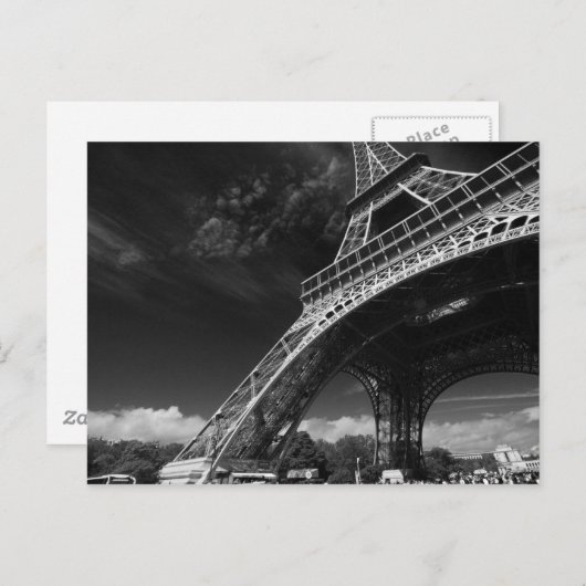 Eiffelturm Postkarte (Vorne/Hinten)