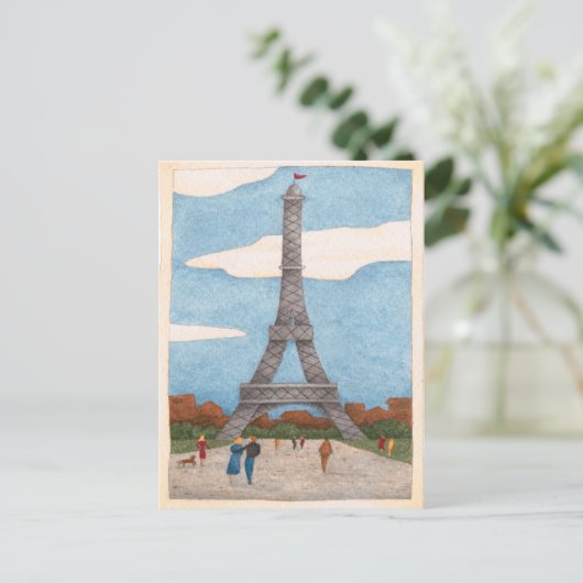 Eiffelturm - Postkarte (Stehend Vorderseite)