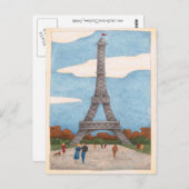 Eiffelturm - Postkarte (Vorne/Hinten)
