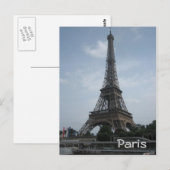 Eiffelturm Postkarte (Vorne/Hinten)