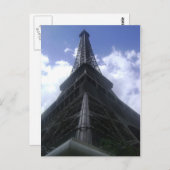 Eiffelturm Postkarte (Vorne/Hinten)