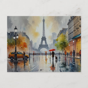 Eiffelturm-Postkarte Feiertagspostkarte
