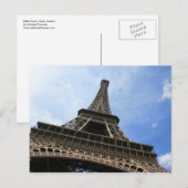 Eiffelturm, Postkarte Paris, Frankreich (Vorne/Hinten)