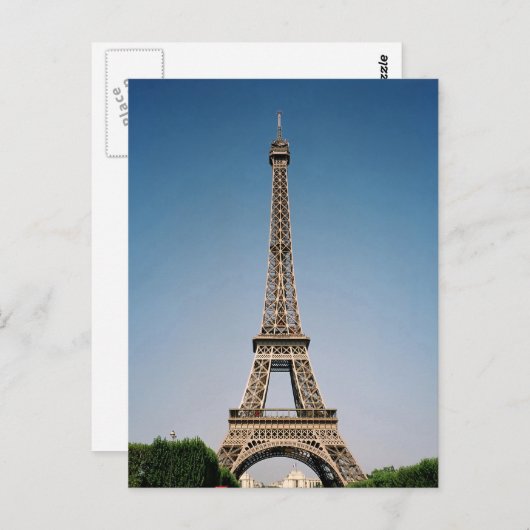 Eiffelturm-Postkarte Paris Frankreich Postkarte (Vorne/Hinten)