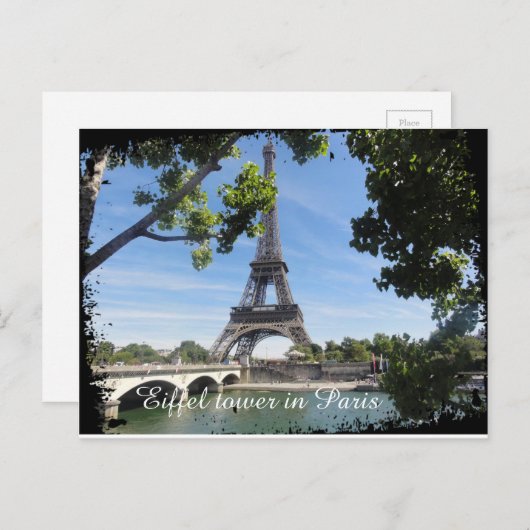 Eiffelturm-Postkarte Postkarte (Vorne/Hinten)