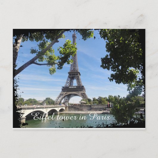 Eiffelturm-Postkarte Postkarte (Vorderseite)