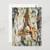 Eiffelturm-Postkarte Roberts Delaunay Postkarte (Vorne/Hinten)