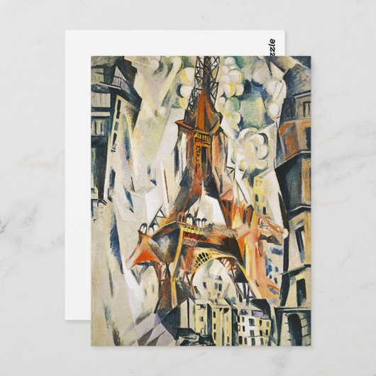 Eiffelturm-Postkarte Roberts Delaunay Postkarte (Vorne/Hinten)