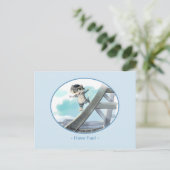 Eiffelturm Postkarte - Spaß (Stehend Vorderseite)