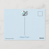 Eiffelturm Postkarte - Spaß (Rückseite)