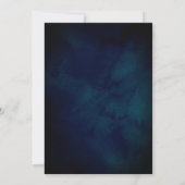 Eiffelturm Rahmen Kleid Glitter Schmetterling Blau Einladung (Rückseite)