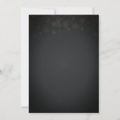Eiffelturm Rahmen Kleid Glitter Schmetterling Einladung (Rückseite)