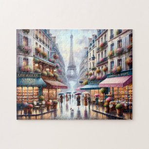 Eiffelturm Regentag in Paris Puzzle