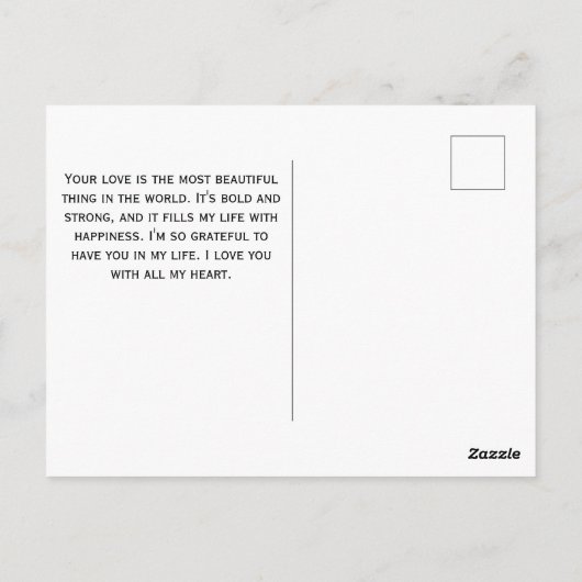 Eiffelturm Romantische Rote Rosen Valentinstag Postkarte (Rückseite)