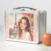 Eiffelturm, romantischer Urlaub Metal Lunchbox (Beispiel)