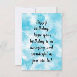 Eiffelturm Rosa Glückwunsch zum Geburtstag Schwest Dankeskarte