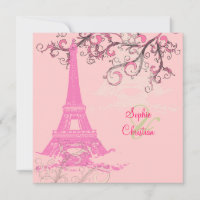 Eiffelturm/Rosa/Schokolade Hochzeitsempfang