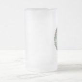 Eiffelturm Rosen und Zebra Print Mattglas Bierglas (Mittel)