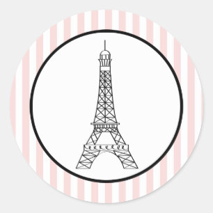 Eiffelturm Runder Aufkleber