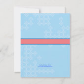 Eiffelturm Save the Date Einladung zur Fotokarte (Rückseite)