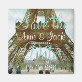 Eiffelturm Save the Date Magnet (Vorne)
