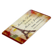 Eiffelturm Save the Date Magnet (Linke Seite)