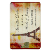 Eiffelturm Save the Date Magnet (Vertikal)