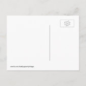 Eiffelturm Save the Date Postkarte (Rückseite)