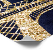 Eiffelturm schick Gold 16 Willkommenszeichen Poster (Ecke)